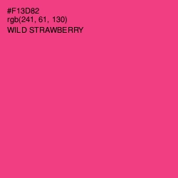 #F13D82 - Wild Strawberry Color Image