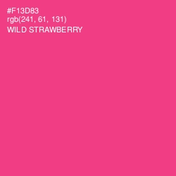 #F13D83 - Wild Strawberry Color Image