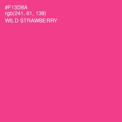 #F13D8A - Wild Strawberry Color Image