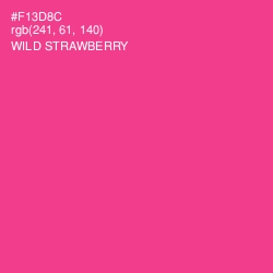 #F13D8C - Wild Strawberry Color Image