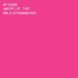 #F13D8E - Wild Strawberry Color Image