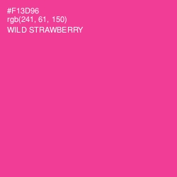 #F13D96 - Wild Strawberry Color Image