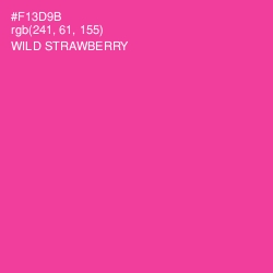 #F13D9B - Wild Strawberry Color Image