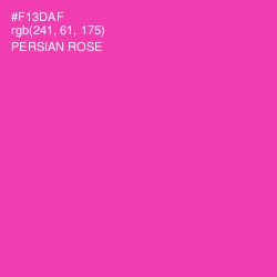 #F13DAF - Persian Rose Color Image