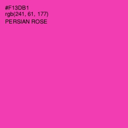 #F13DB1 - Persian Rose Color Image