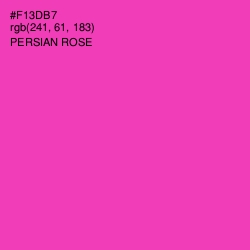 #F13DB7 - Persian Rose Color Image