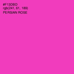 #F13DBD - Persian Rose Color Image