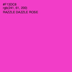 #F13DC8 - Razzle Dazzle Rose Color Image