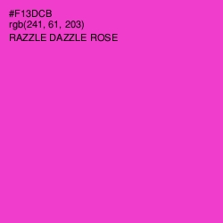 #F13DCB - Razzle Dazzle Rose Color Image