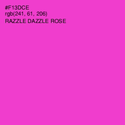 #F13DCE - Razzle Dazzle Rose Color Image