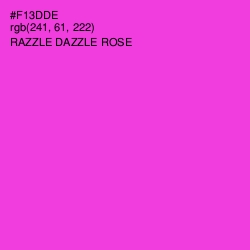 #F13DDE - Razzle Dazzle Rose Color Image