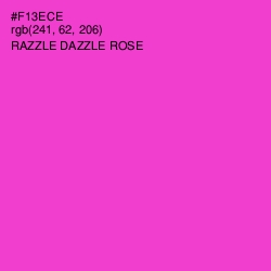 #F13ECE - Razzle Dazzle Rose Color Image