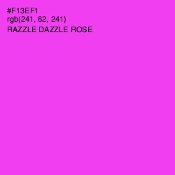 #F13EF1 - Razzle Dazzle Rose Color Image