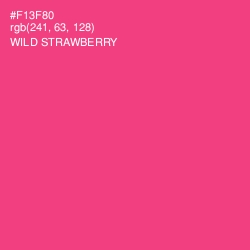 #F13F80 - Wild Strawberry Color Image