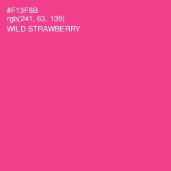 #F13F8B - Wild Strawberry Color Image