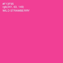 #F13F95 - Wild Strawberry Color Image