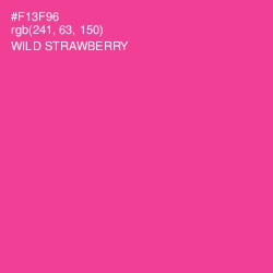 #F13F96 - Wild Strawberry Color Image