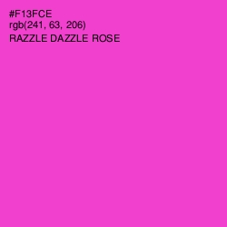 #F13FCE - Razzle Dazzle Rose Color Image