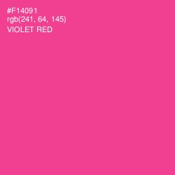 #F14091 - Violet Red Color Image