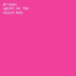 #F1409C - Violet Red Color Image