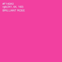 #F140A0 - Brilliant Rose Color Image