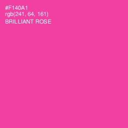 #F140A1 - Brilliant Rose Color Image