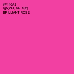 #F140A2 - Brilliant Rose Color Image