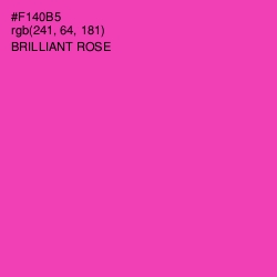 #F140B5 - Brilliant Rose Color Image