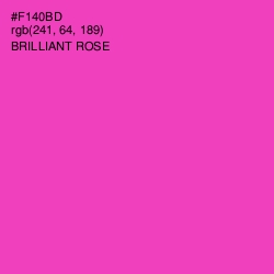 #F140BD - Brilliant Rose Color Image