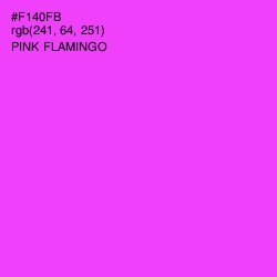 #F140FB - Pink Flamingo Color Image