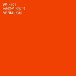 #F14101 - Vermilion Color Image