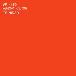 #F1411D - Trinidad Color Image