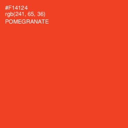 #F14124 - Pomegranate Color Image