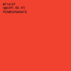 #F1412F - Pomegranate Color Image