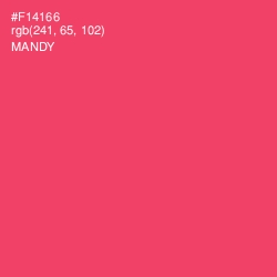 #F14166 - Mandy Color Image