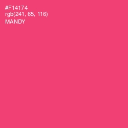 #F14174 - Mandy Color Image