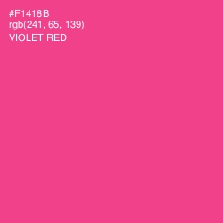 #F1418B - Violet Red Color Image