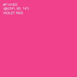#F1418D - Violet Red Color Image