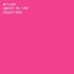 #F1418F - Violet Red Color Image