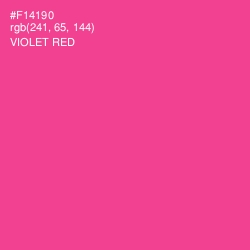 #F14190 - Violet Red Color Image