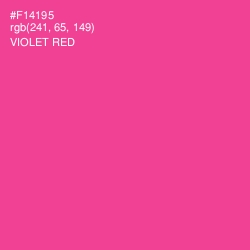 #F14195 - Violet Red Color Image