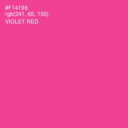 #F14196 - Violet Red Color Image