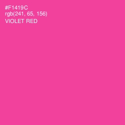 #F1419C - Violet Red Color Image