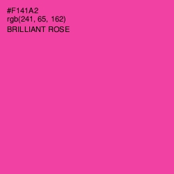 #F141A2 - Brilliant Rose Color Image