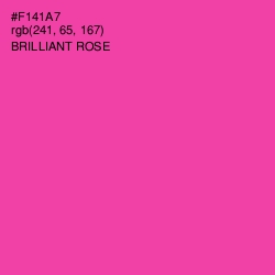 #F141A7 - Brilliant Rose Color Image