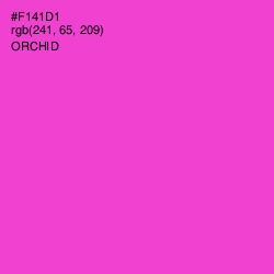 #F141D1 - Orchid Color Image