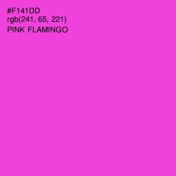 #F141DD - Pink Flamingo Color Image