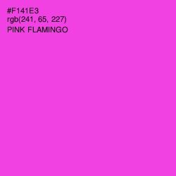 #F141E3 - Pink Flamingo Color Image