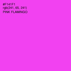 #F141F1 - Pink Flamingo Color Image