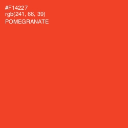 #F14227 - Pomegranate Color Image